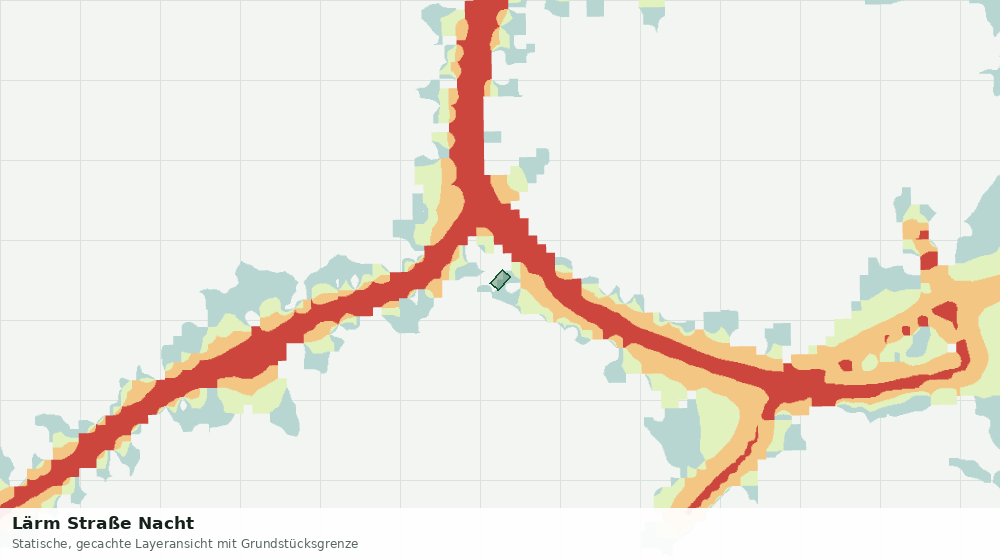 Statische Kartenansicht: Lärm Straße Nacht