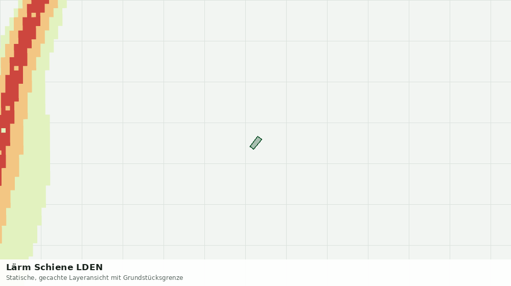 Statische Kartenansicht: Lärm Schiene LDEN