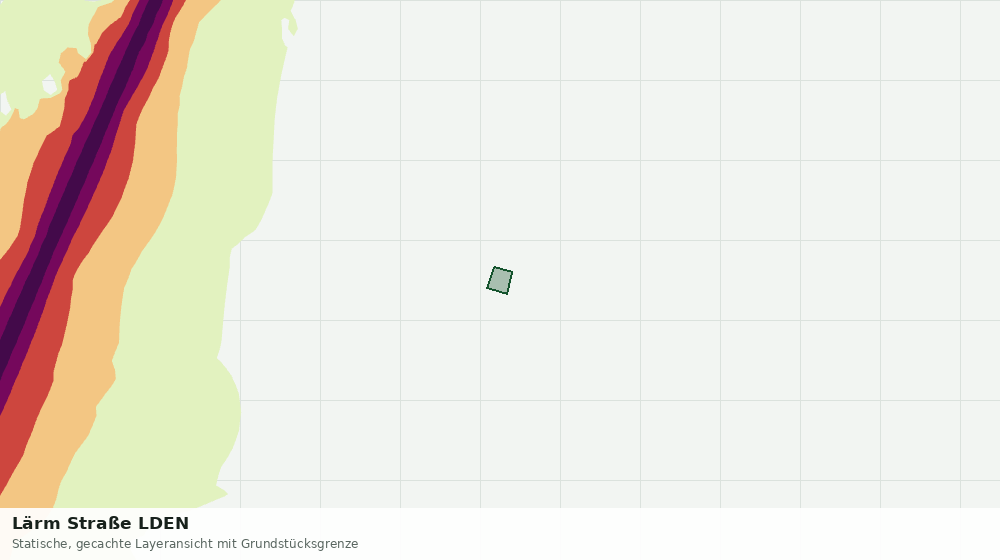 Statische Kartenansicht: Lärm Straße LDEN