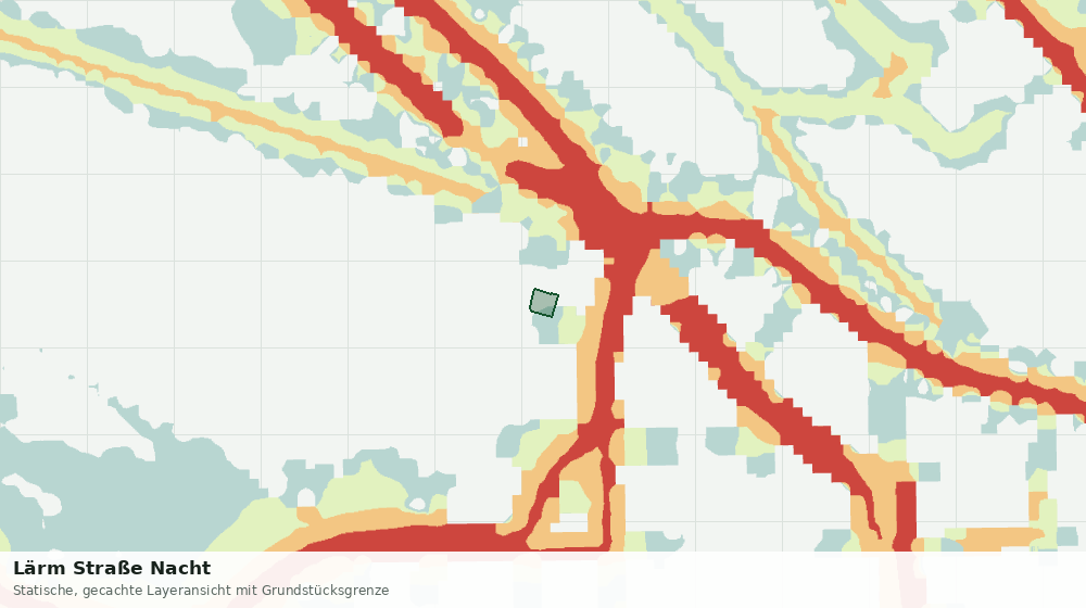 Statische Kartenansicht: Lärm Straße Nacht