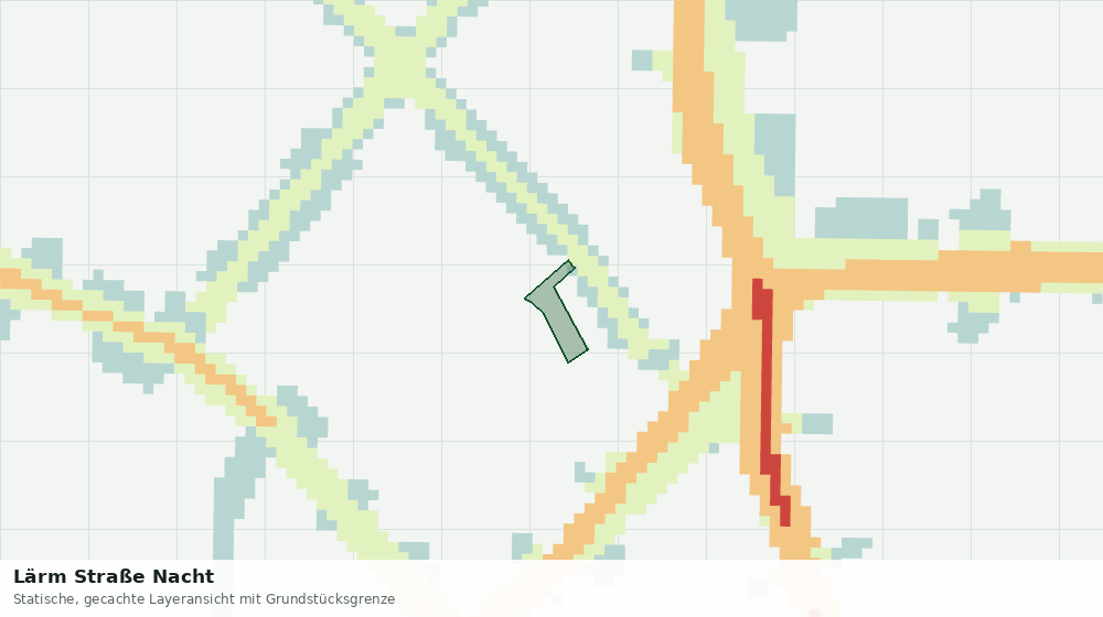 Statische Kartenansicht: Lärm Straße Nacht