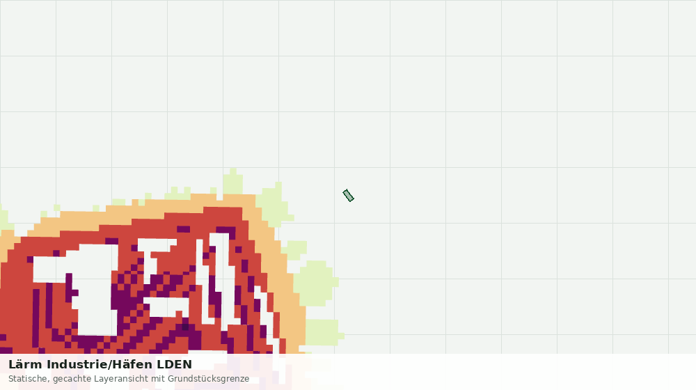 Statische Kartenansicht: Lärm Industrie/Häfen LDEN