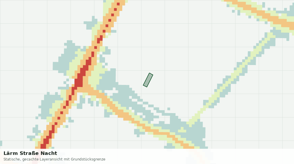 Statische Kartenansicht: Lärm Straße Nacht