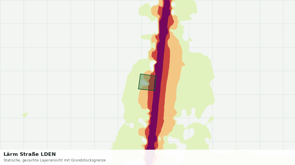 Statische Kartenansicht: Lärm Straße LDEN