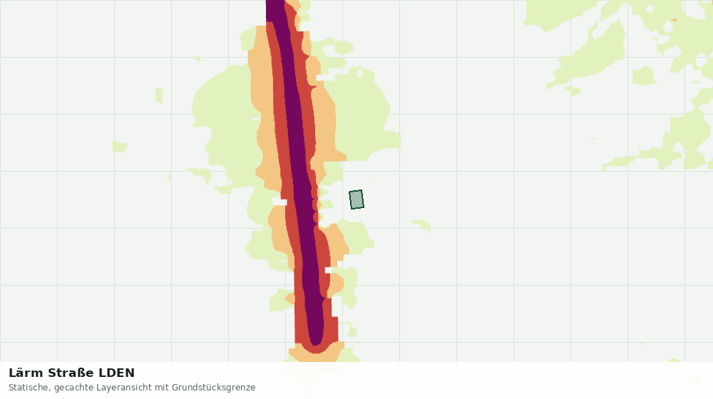 Statische Kartenansicht: Lärm Straße LDEN