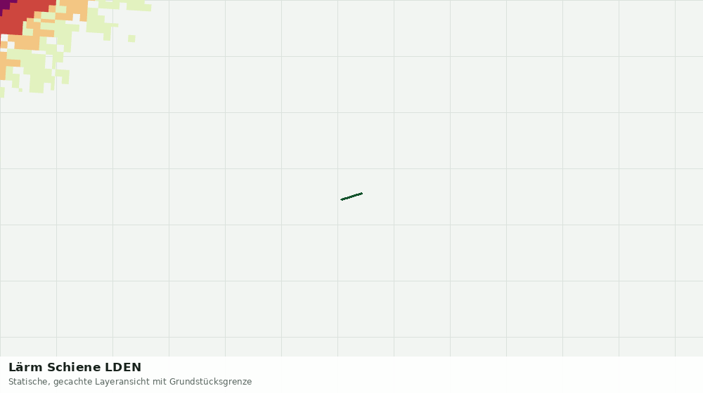 Statische Kartenansicht: Lärm Schiene LDEN