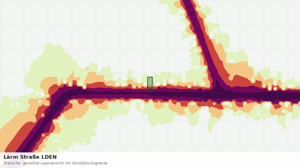Statische Kartenansicht: Lärm Straße LDEN