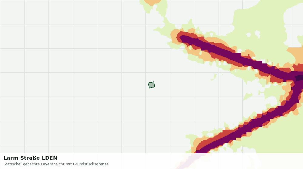 Statische Kartenansicht: Lärm Straße LDEN