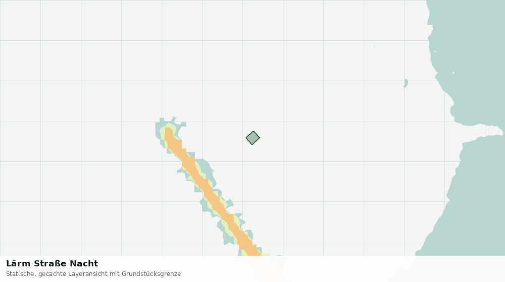 Statische Kartenansicht: Lärm Straße Nacht