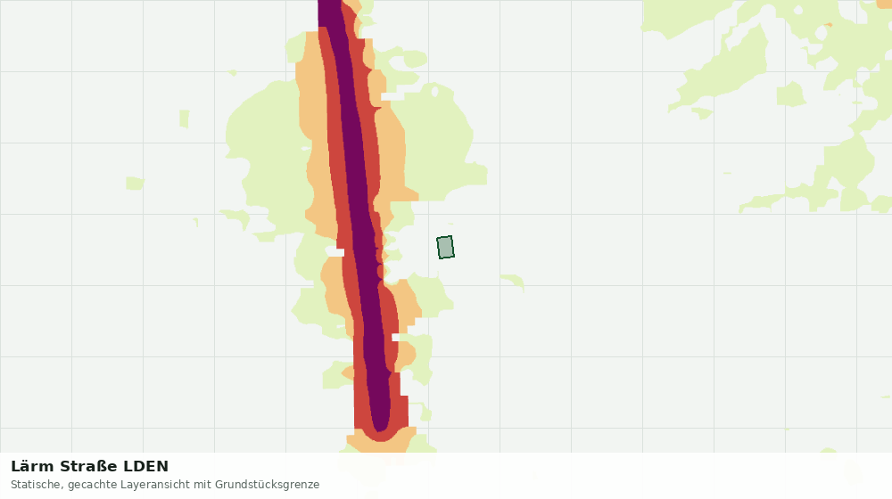 Statische Kartenansicht: Lärm Straße LDEN