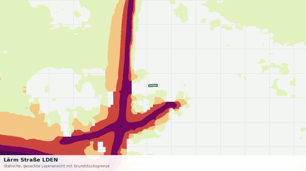 Statische Kartenansicht: Lärm Straße LDEN