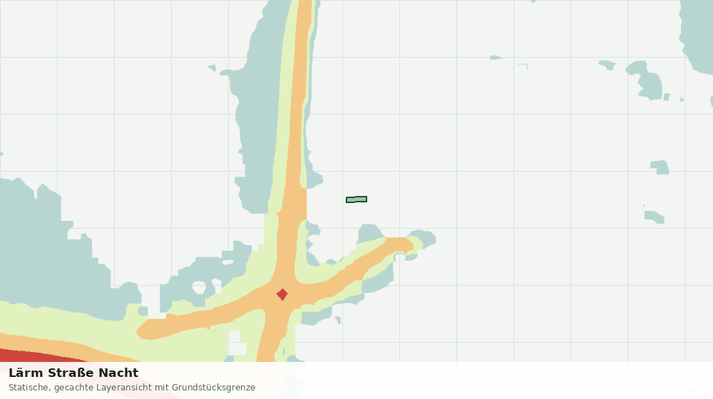 Statische Kartenansicht: Lärm Straße Nacht