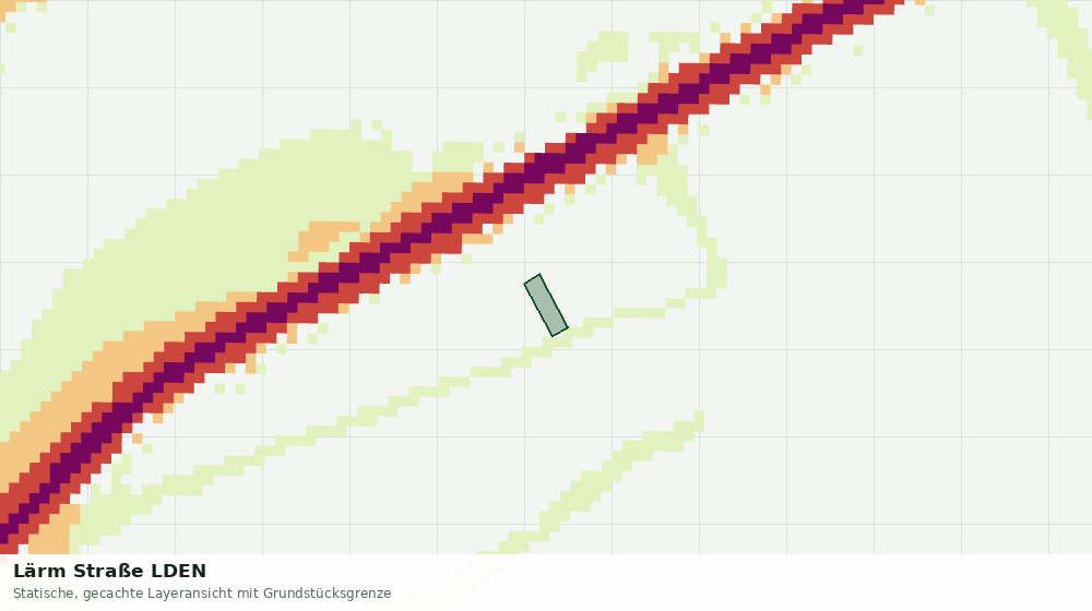 Statische Kartenansicht: Lärm Straße LDEN