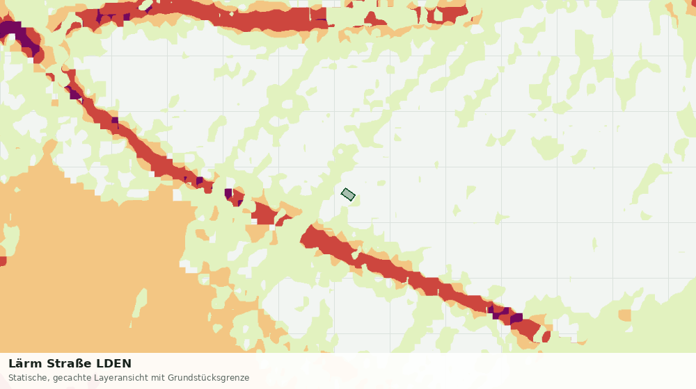 Statische Kartenansicht: Lärm Straße LDEN