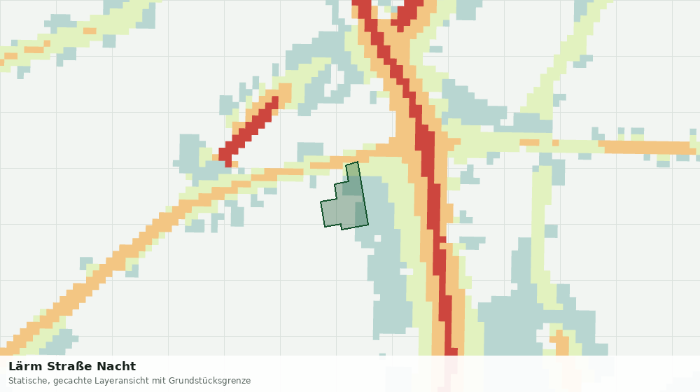 Statische Kartenansicht: Lärm Straße Nacht