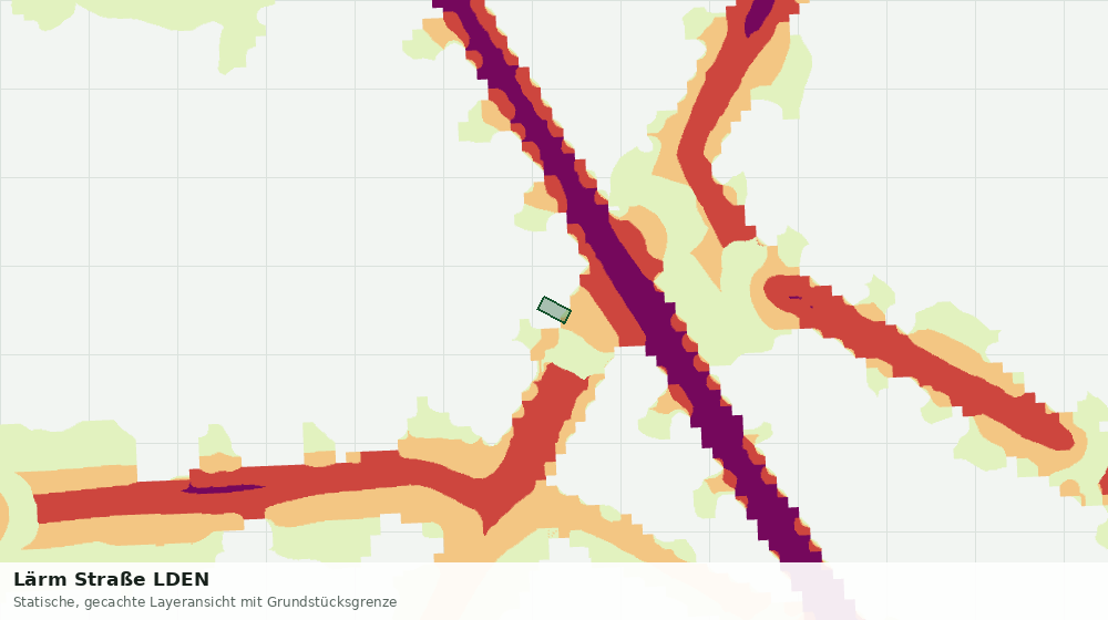 Statische Kartenansicht: Lärm Straße LDEN