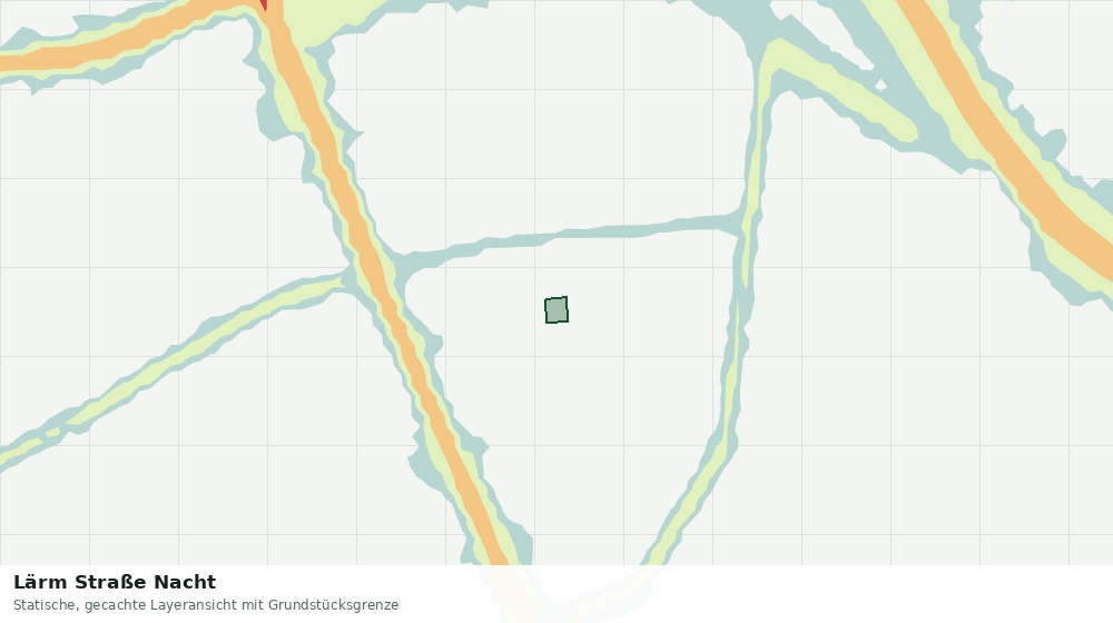 Statische Kartenansicht: Lärm Straße Nacht