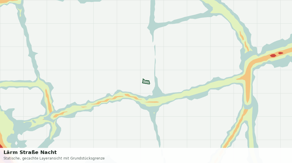 Statische Kartenansicht: Lärm Straße Nacht