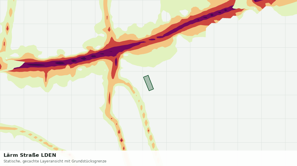 Statische Kartenansicht: Lärm Straße LDEN