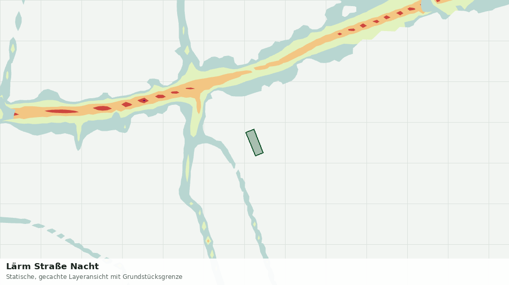 Statische Kartenansicht: Lärm Straße Nacht