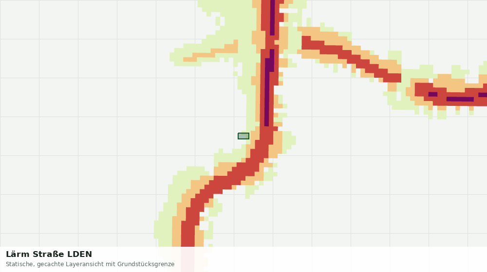 Statische Kartenansicht: Lärm Straße LDEN