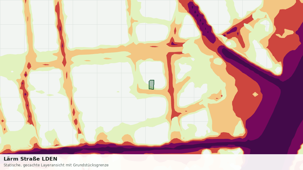 Statische Kartenansicht: Lärm Straße LDEN
