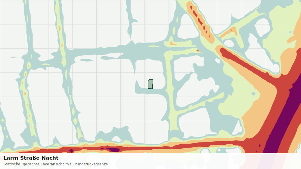 Statische Kartenansicht: Lärm Straße Nacht