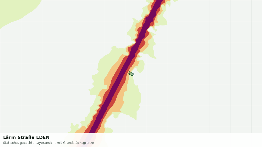 Statische Kartenansicht: Lärm Straße LDEN