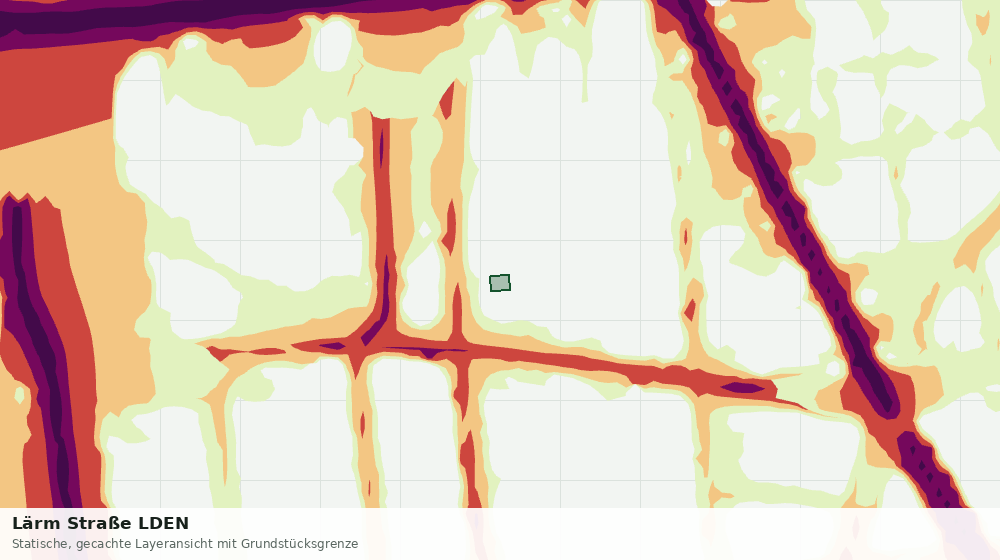 Statische Kartenansicht: Lärm Straße LDEN
