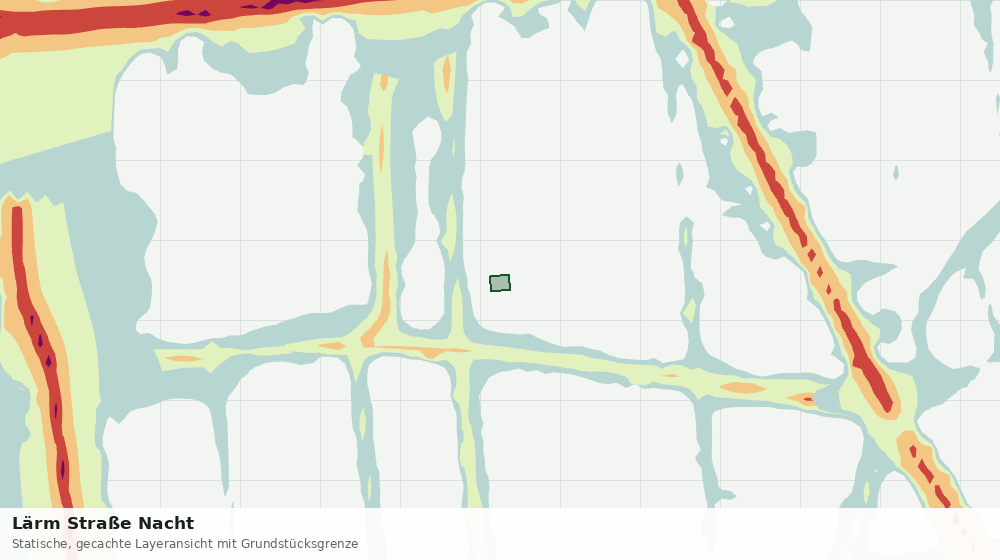 Statische Kartenansicht: Lärm Straße Nacht