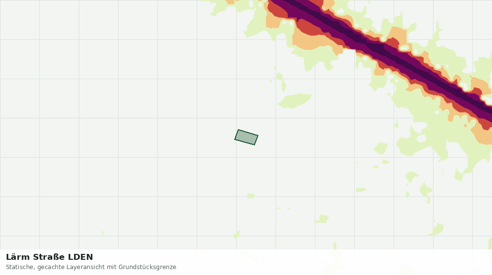 Statische Kartenansicht: Lärm Straße LDEN