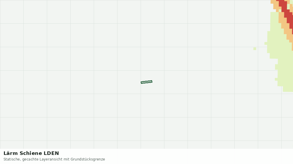 Statische Kartenansicht: Lärm Schiene LDEN