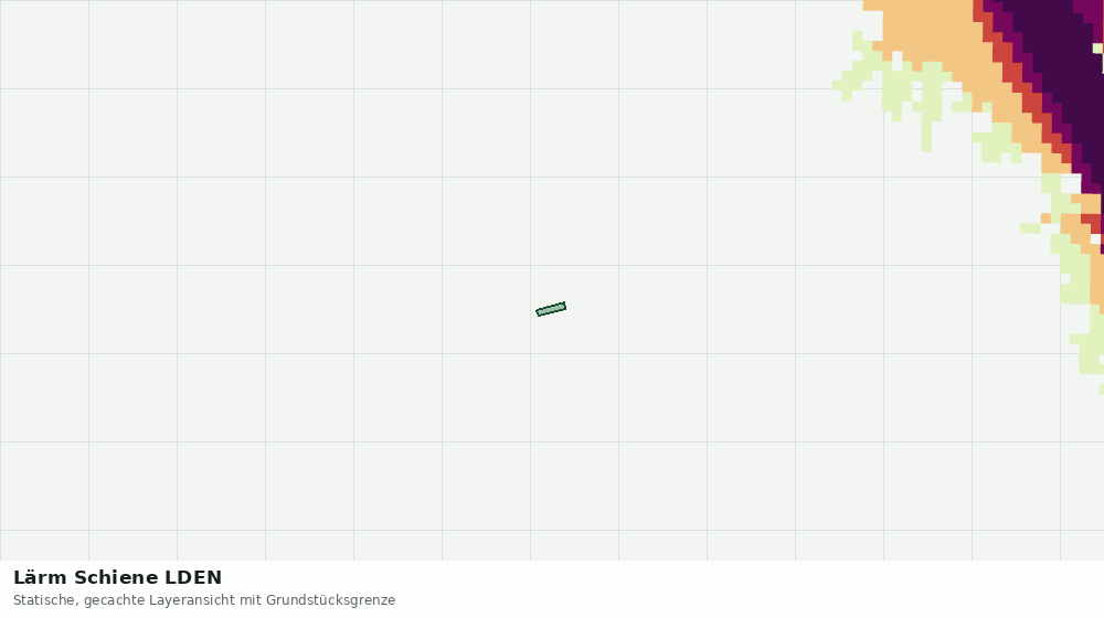 Statische Kartenansicht: Lärm Schiene LDEN