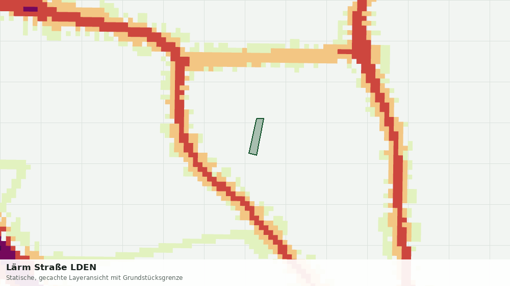 Statische Kartenansicht: Lärm Straße LDEN