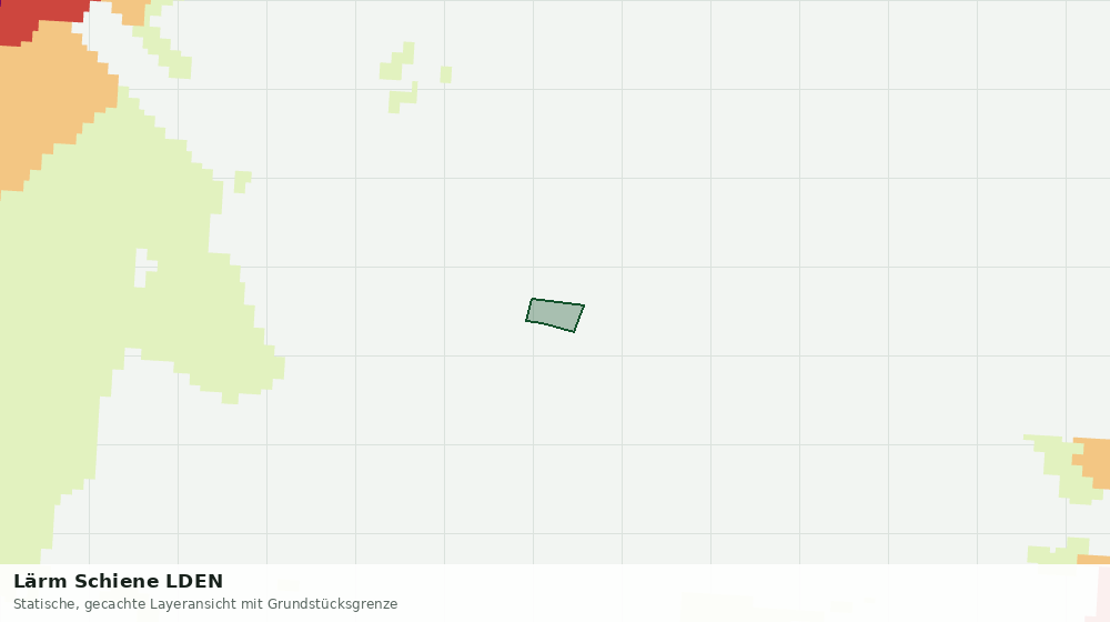 Statische Kartenansicht: Lärm Schiene LDEN