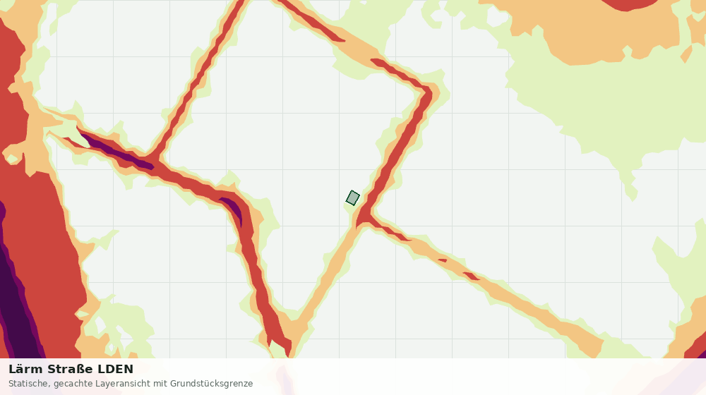 Statische Kartenansicht: Lärm Straße LDEN