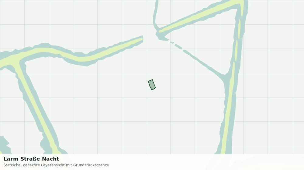 Statische Kartenansicht: Lärm Straße Nacht