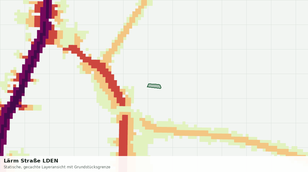 Statische Kartenansicht: Lärm Straße LDEN