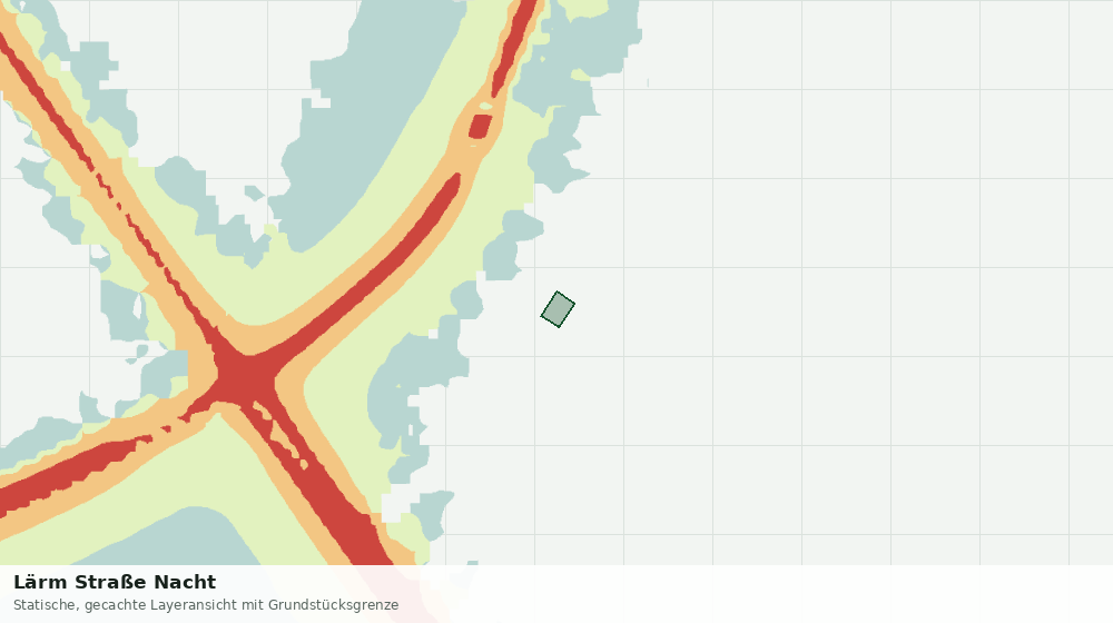 Statische Kartenansicht: Lärm Straße Nacht