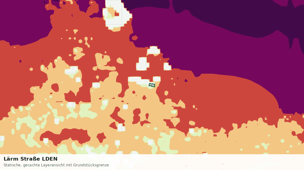 Statische Kartenansicht: Lärm Straße LDEN