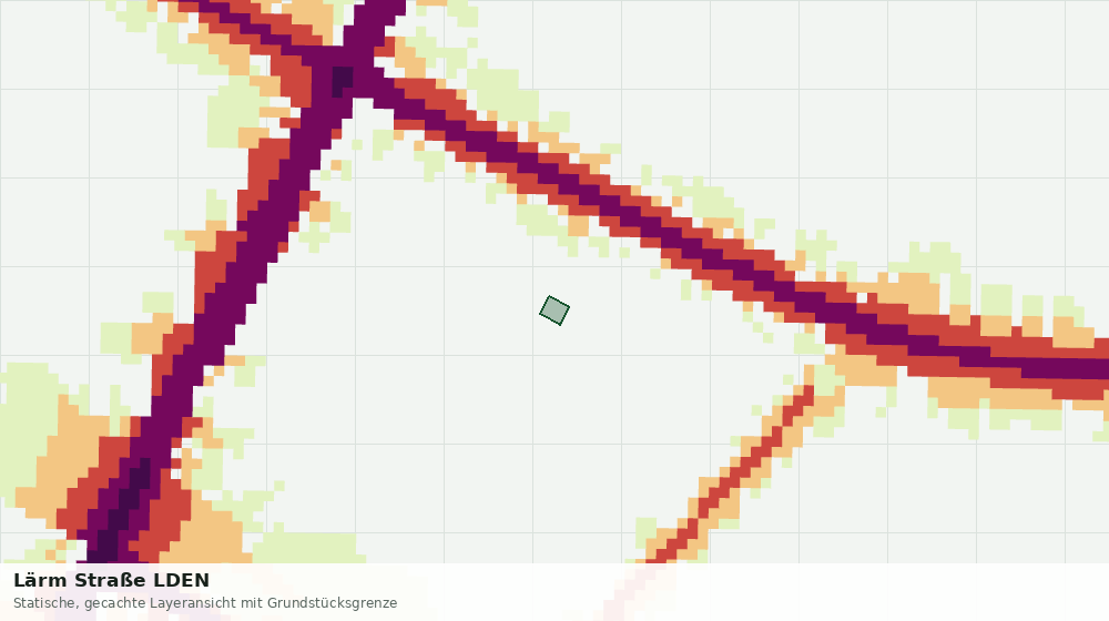 Statische Kartenansicht: Lärm Straße LDEN
