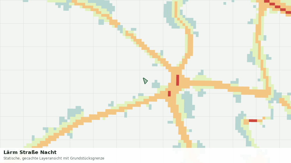 Statische Kartenansicht: Lärm Straße Nacht