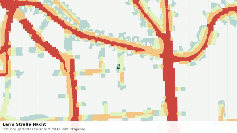 Statische Kartenansicht: Lärm Straße Nacht