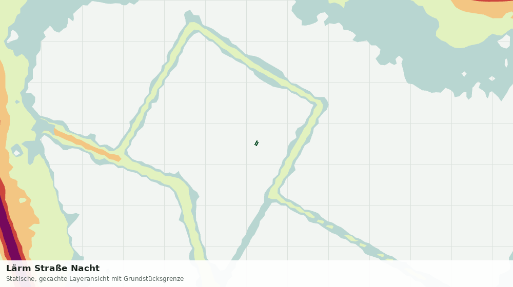 Statische Kartenansicht: Lärm Straße Nacht