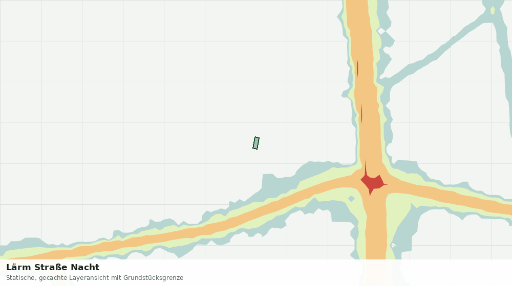Statische Kartenansicht: Lärm Straße Nacht