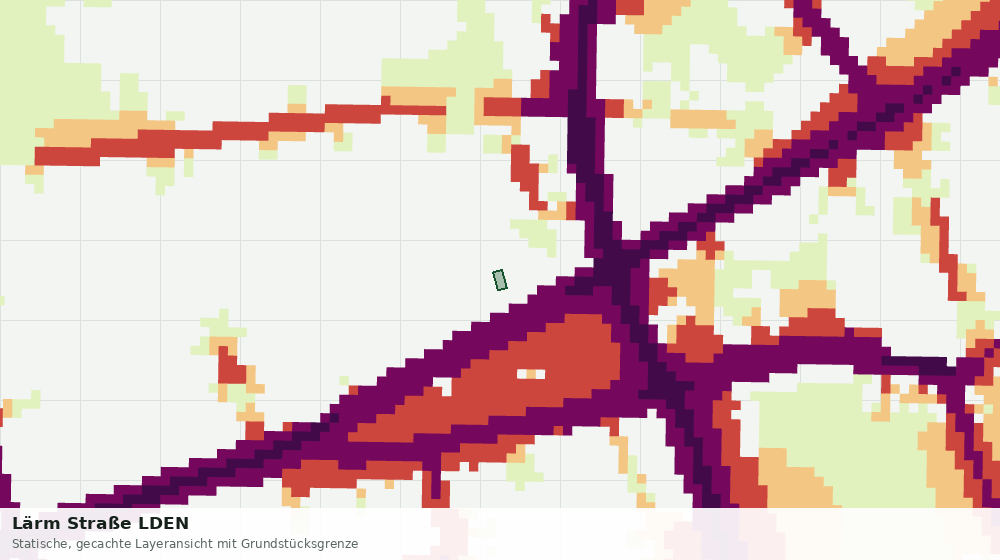 Statische Kartenansicht: Lärm Straße LDEN