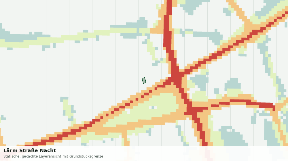 Statische Kartenansicht: Lärm Straße Nacht