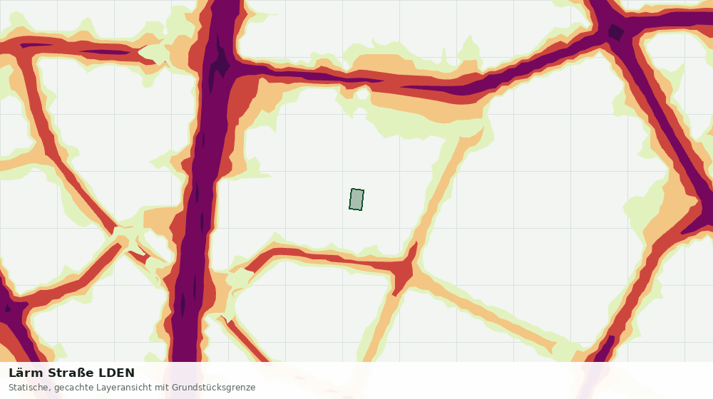 Statische Kartenansicht: Lärm Straße LDEN