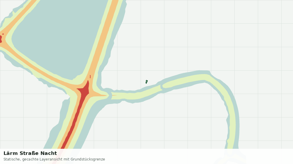 Statische Kartenansicht: Lärm Straße Nacht