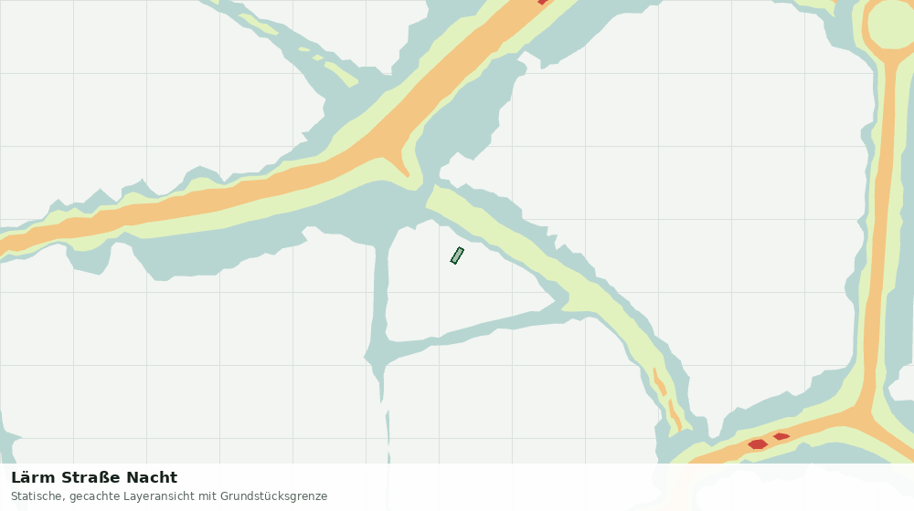 Statische Kartenansicht: Lärm Straße Nacht